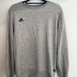Adidas Men's Heather Gray Crewneck Sweater